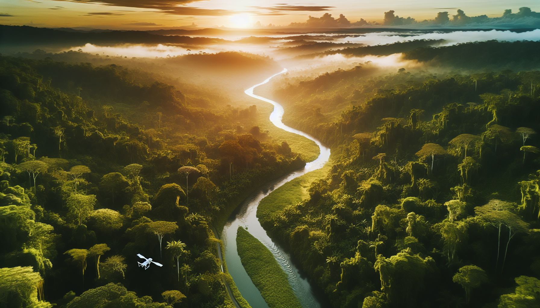 Иммерсивная съемка дроном Anti-gravity A1 в лесах Коста-Рики.