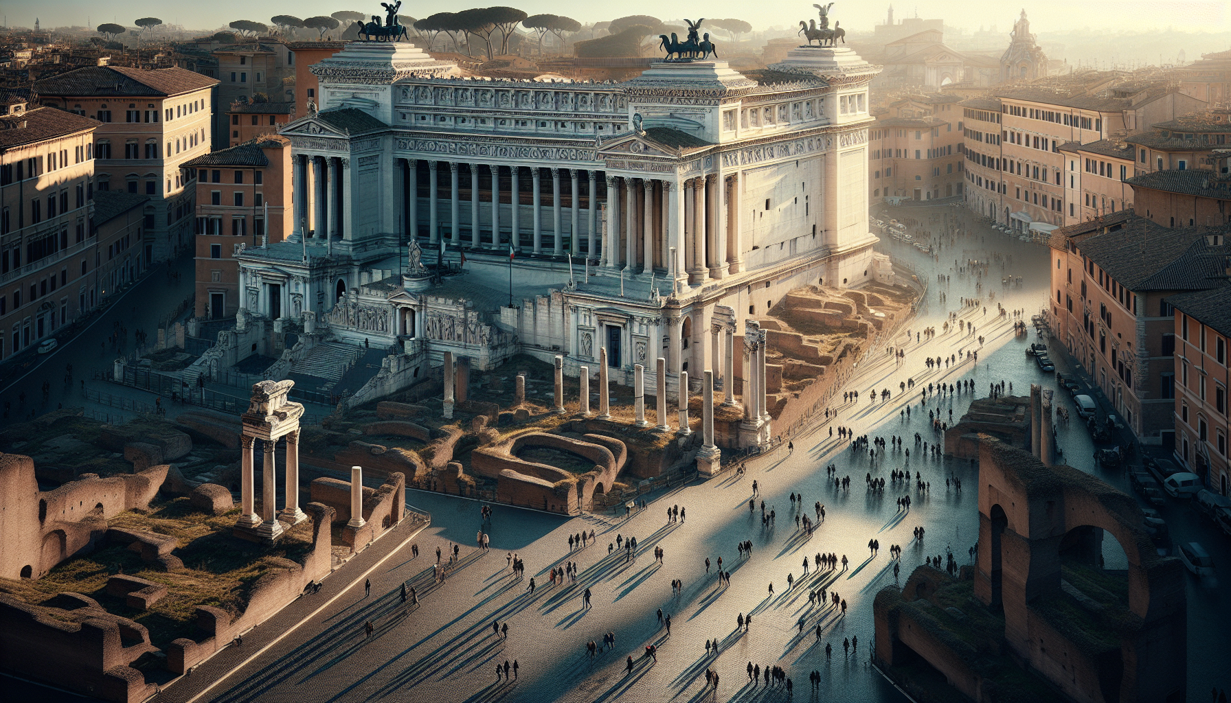 Инсула Арачелли — остатки древнеримского многоквартирного дома у подножия Витториано.